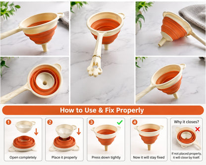 Kitchen Silicon Funnel