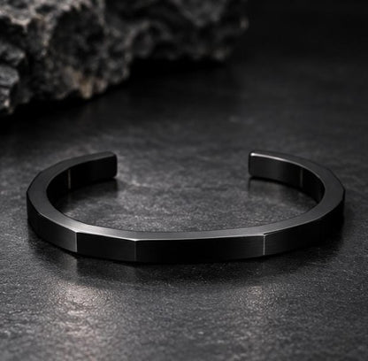 Men's Black Stainless Steel Bracelet