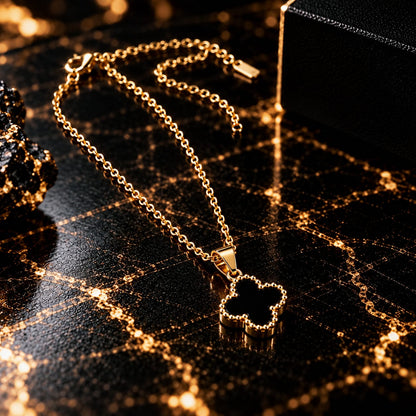 Women's Golden Bracelet + Locket Set